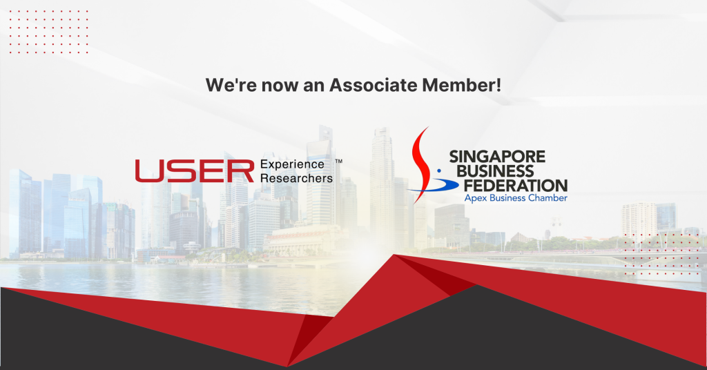 USER is now a part of the Singapore Business Federation (SBF)